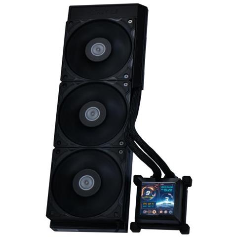 Dissipatore CPU a LiquidoWater LCD 360 per Socket Intel Intel: LGA 1700 e Socket AMD 1700/AM4/AM5 - Foto 1