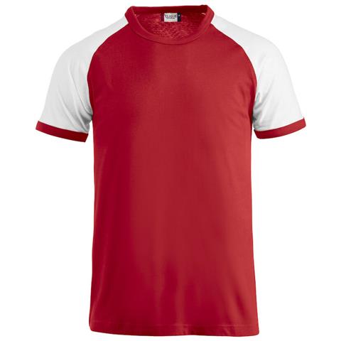 Raglan Tee Rosso /bianco 3xl - Foto 1