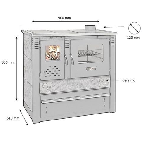 Cucina A Legna Modello Bio Legna Casa Con Forno - Foto 4