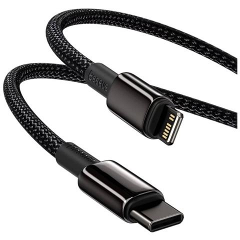 Cavo Di Ricarica E Trasferimento Usb-c-lightning 20w 2m, Nero - Foto 5