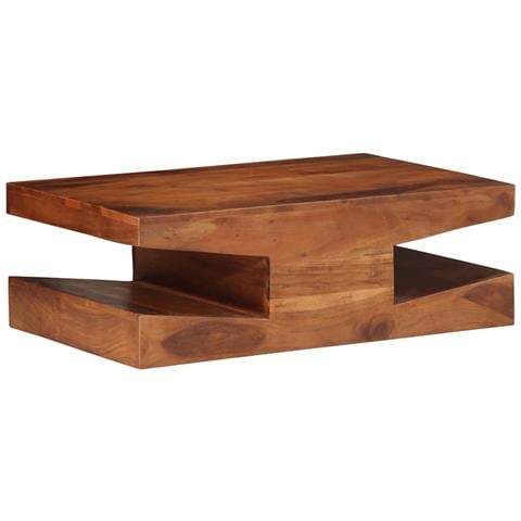 Tavolino Da Salotto 90x60x30 Cm Legno Massello Di Acacia - Foto 1