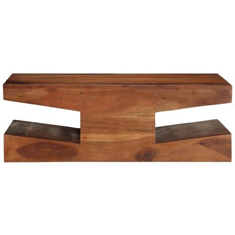 Tavolino Da Salotto 90x60x30 Cm Legno Massello Di Acacia - Foto 2