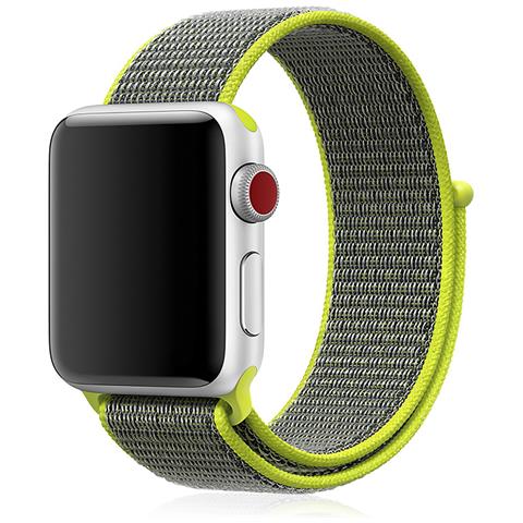 Dam Cinturino In Nylon  Compatibile Con Apple Watch 38/40/41mm 18x3x0,2 Cm. Colore Verde - Foto 1