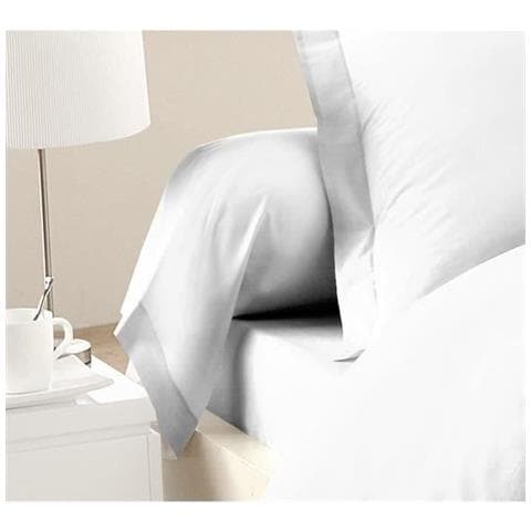 Set Di 2 Federe 85x185 Cm 100% Cotone - Bianco - Foto 1