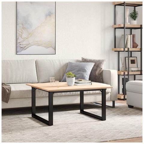 Lusso Casadino -  Telaio Gambe A O Per Tavolino Da Salotto 80x70x43 Cm In Acciaio - Foto 2