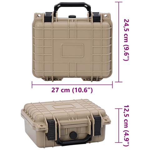 Custodia rigida protettiva Sabbia 27x24,5x12,5 cm - Foto 8