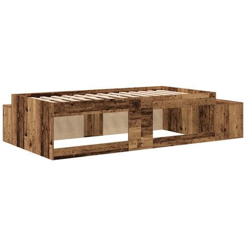 Letto contenitore in legno vecchio 75x190 cm - Foto 9