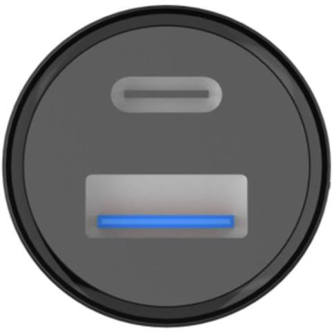 Caricabatterie Da Auto 30w Usb-a Qc / Usb-c Pd Rapido, Nero - Foto 3