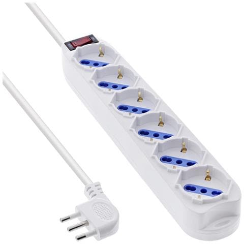 16461Z prolunghe e multiple 1,5 m 6 presa (e) AC Interno Bianco - Foto 1