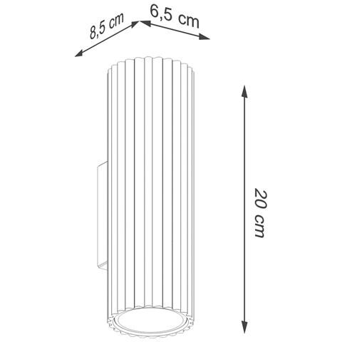 Lampada Da Tavolo Karbon Taupe Sl. 1760 - Minimalist Lampada Da Parete Talpa 20x6.5x8.5 Cm - Foto 2