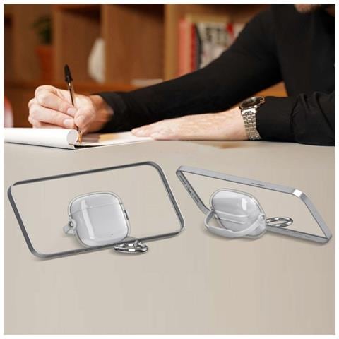 Custodia Protettiva Compatibile Con Huawei Freebuds Se3/se2, Cover Antiurto In Pc Tpu Con Blocco Di Sicurezza E Supporto Per Telefono Transparent - Foto 2