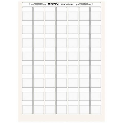 ELAT-18-361-2.5 etichetta per stampante Trasparente, Bianco Etichetta per stampante autoadesiva - Foto 1