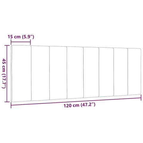 Cuscino Testiera Tortora 120 cm in Tessuto - Foto 9