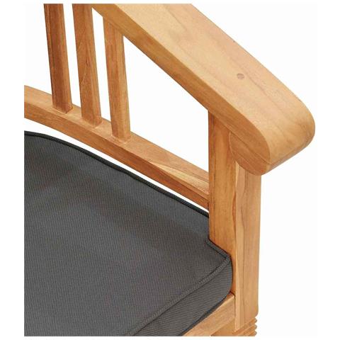 Sedie da giardino 2 pcs Marrone 63 x 58 x 89 cm - Foto 9