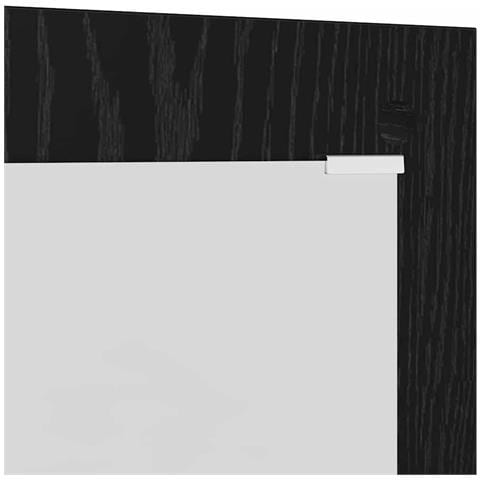 Appendiabiti a muro con specchio Rovere nero 96 x 1.5 x 90 cm - Foto 9