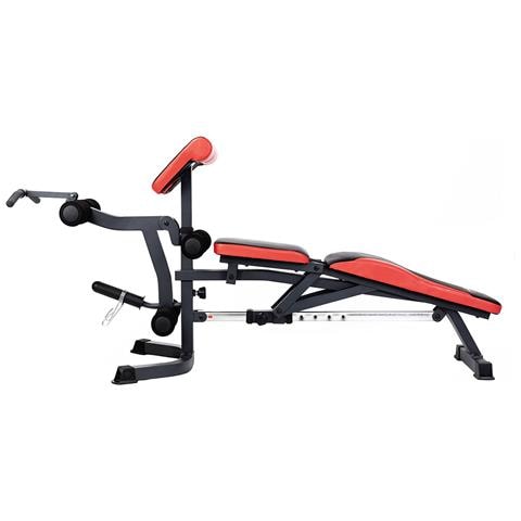 LS3050 Panca di allenamento con peso regolabile Schienale regolabile Sedile regolabile Gym Nero, Rosso - Foto 7