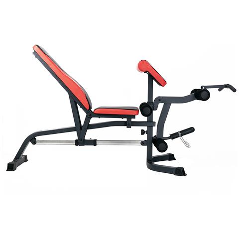 LS3050 Panca di allenamento con peso regolabile Schienale regolabile Sedile regolabile Gym Nero, Rosso - Foto 1