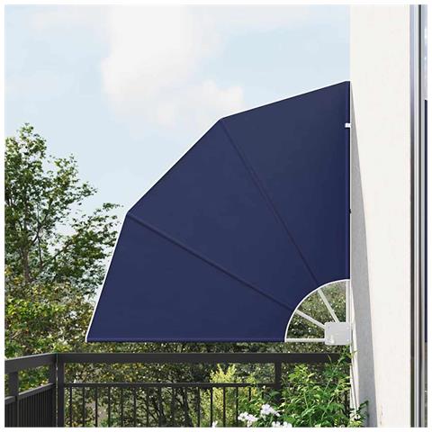 Schermo di Privacy per Balcone Blu marino 115 x 115 cm Tessuto - Foto 2