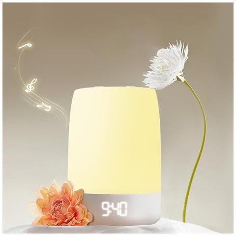 Macchina Del Suono Ambientale Per Il Sonno Con Luce Notturna - 32 Suoni Naturali, Timer White - Foto 2