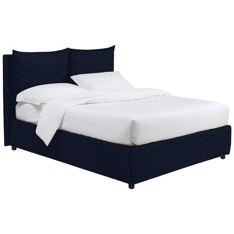 Riesi - Letto Matrimoniale Sfoderabile, Viola Scuro - Foto 1