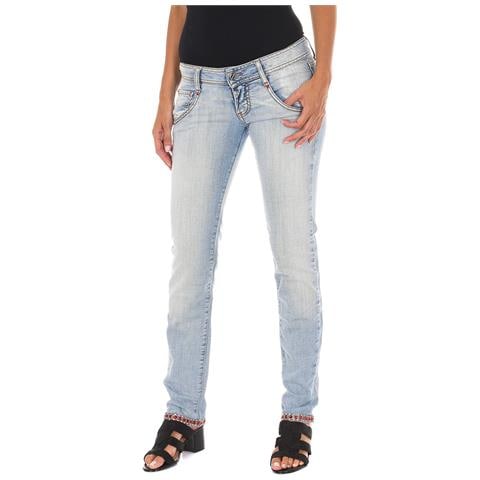 Jeans Lunghi Strappati 10db50076 Da Donna - Foto 1