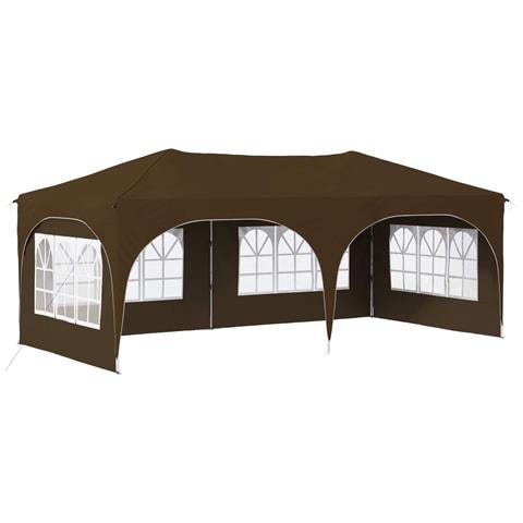 Tenda per feste a pop-up 575 x 288 x 245 cm Tortora - Foto 1