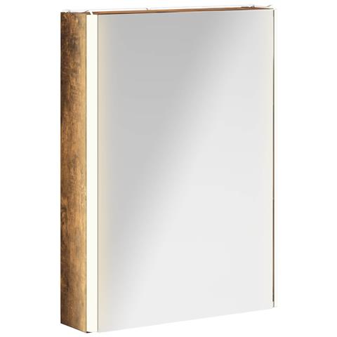 Mobiletto per specchio da bagno Rovere fumé 43 x 11,5 x 60,5 cm - Foto 1