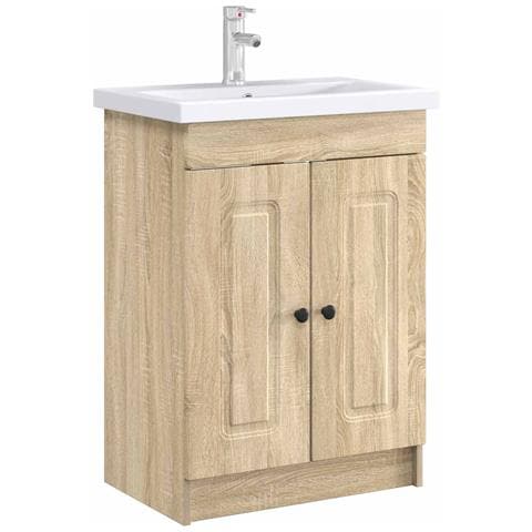 Mobiletto da bagno sotto il lavello Rovere Sonoma - Foto 2