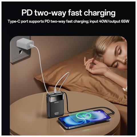 Power Bank - 20000 mAh, 65W - Foto 2