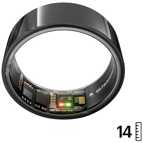 Ring AIR - Monitor del sonno e dell'attività fisica, anello intelligente per uomo e donna, nessuna spesa per l'app per le funzioni standard, durata della batteria fino a 6 giorni (taglia 14) - Foto 1