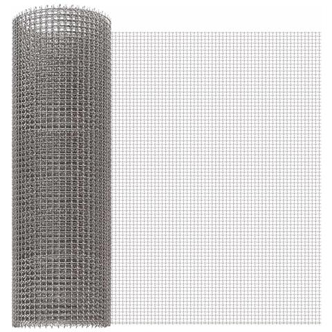Rete per schermatura 40 x 1000 cm 3 Mesh Argento - Foto 1