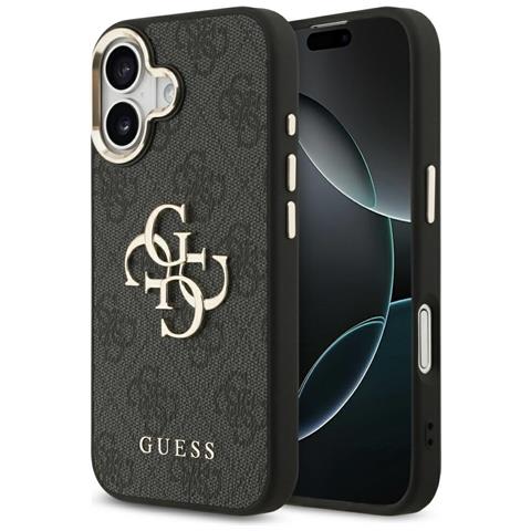 Custodia Per Iphone 17 Nera Con Dettagli In Oro Guess - Foto 2