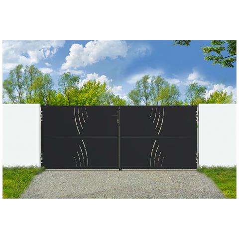 Cancello in acciaio nero opaco 3m NALI VELETA H. 120cm - Foto 1
