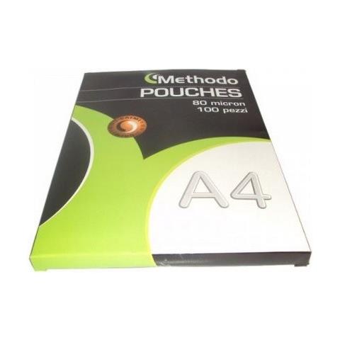 Pouches Per Plastificare A4 100 Fogli 80 Micron 21,6x30,3 Cm - Foto 1