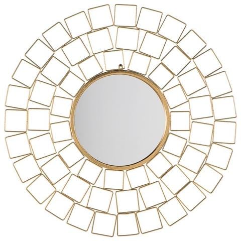 Specchio Da Parete Ø90 Cm In Color Oro Labrit - Foto 1