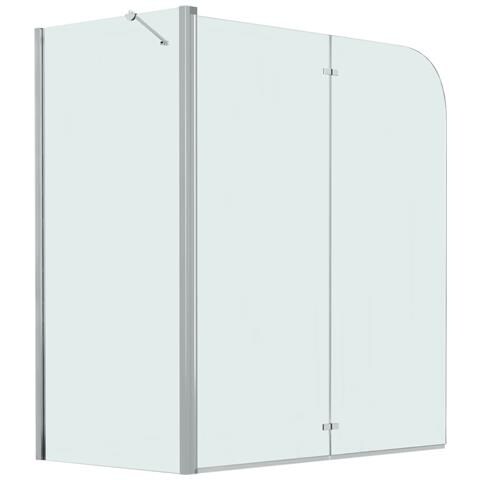 Box Doccia Pieghevole a Libro in ESG 120x68x130 cm - Foto 1