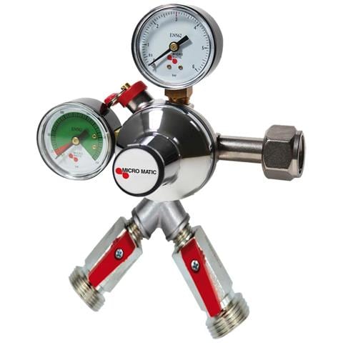 Riduttore Di Pressione Regolatore Di Pressione - Co2 Premium Micro Matic 2 Tubi - Foto 3