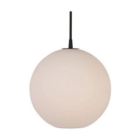 Belid Capo - Lampadario A Soffitto 1 Luce Globo Struttura Nera, Attacco E27 - Foto 1
