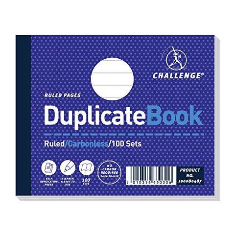 Sfida 105 X 130 Millimetri Duplicate Libro Autocopiante 100 Pagine Set Di 5 - Foto 1