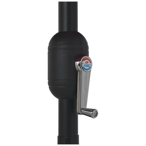 Ombrellone da Esterni con Palo in Metallo 390 cm Antracite - Foto 7