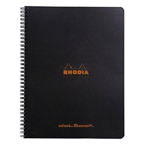 Wirebound Notebook A4 Dot - Nero - Foto 1