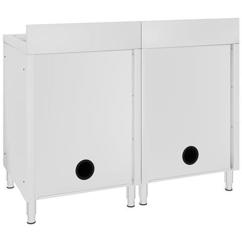 Mobiletti Da Cucina Con Lavandino 2 Pz In Acciaio Inox - Foto 2