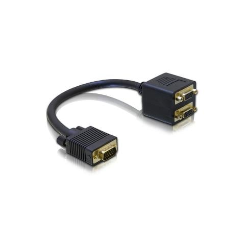 Adapter VGA male to 2x VGA female VGA M 2 x VGA F cavo di interfaccia e adattatore - Foto 1