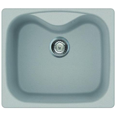 Lavello Fox 200 Metaltek 58x50 cm 1 vasca Colore Aluminium 79 - Foto 1