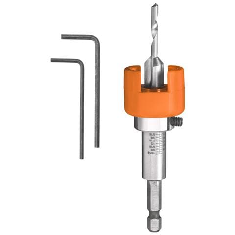 512005, Drill, Singolo, Hardwood, Legno dolce, Legno, High-Speed Steel (HSS) , Attacco esagonale, Arancione, Argento - Foto 1