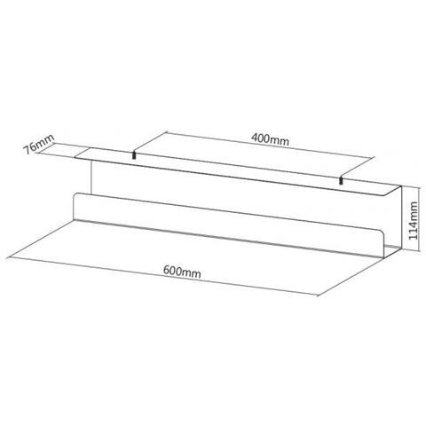 17.99.1315 organizer per cavi Cable tray Nero 1 pezzo (i)  - Foto 2