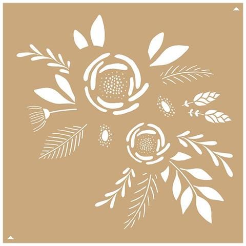 2 Stencil Kraft I Love You 20 X 20 Cm - Foto 1