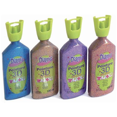 Set Di 4 Bottigliette 100 Ml Diam's 3d - Glitter - Foto 1