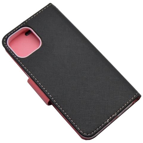 Maxy Custodia Book Orizzontale Silicone Case Per Apple Iphone 13 Black-pink - Foto 2