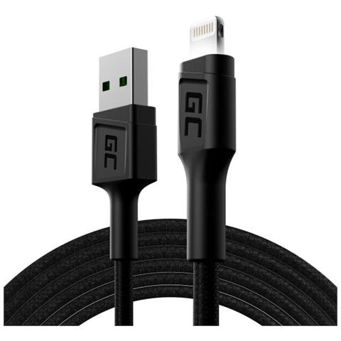 Ray Led Cavo Usb-a A Lightning Fast Charging 2 Mt Black - Foto 1